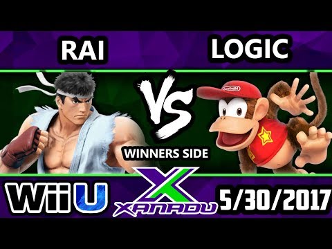 S@X 204 - Rai (Ryu) Vs. VGBC|InC|Logic (Diddy Kong) - SSB4 Tournament - Smash 4 - Smash for Wii U.