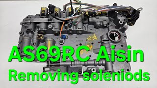 AISIN AS69RC HOW TO REMOVE SOLENIODS EASY TRICK WITH STUCK PINS