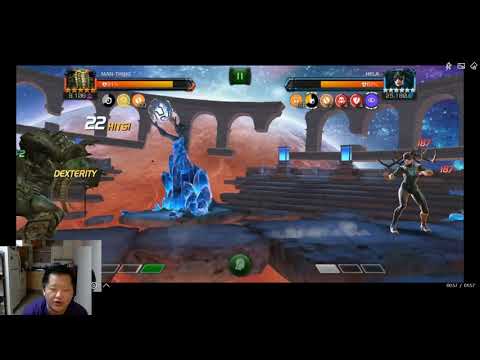Hightlight Man thing One shot vs Hela Act 5 4 3 - Marvel Contest of Champions