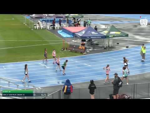 Girls Under 10 100m H7 - 2020 State Combined Events Championships // LAVicTV