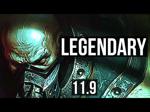 URGOT vs ORNN (TOP) | 11/1/5, 1900+ games, Legendary, 1.3M mastery | EUW Master | v11.9