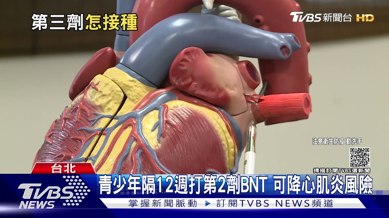青少年隔12週打第2劑BNT　可降心肌炎風險