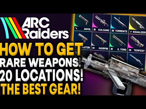 Arc Raiders - 20 RARE WEAPON LOCATIONS - Rare Weapon Crate Locations & Blueprints