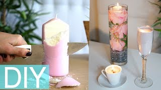 5 IDEE FACILISSIME PER CANDELE DI NATALE FAI DA TE - DIY SCENTED CANDLES HOME MADE