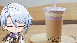  - Genshin Impact: Ayato's favorite boba milk tea "Milk Tea Medley" /  原神料理 神里綾人の大好きなタピオカ 五目ミルクティー再現