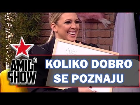 Koliko Dobro Se Poznaju - Milica Todorović i Petar Strugar (Ami G Show S12)