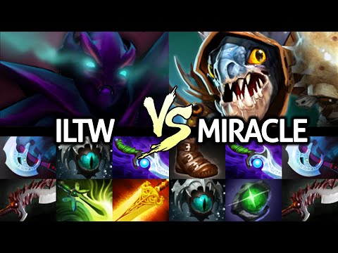 MIRACLE Slark VS ILTW Spectre - Epic Carry Late Game Battle 7.26 Dota 2