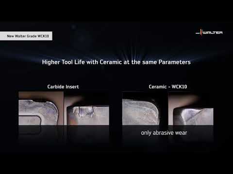 Walter-tools SI3N4 kerámiaminőség WCK10 – Gyors és termelékeny öntöttvasban ENG