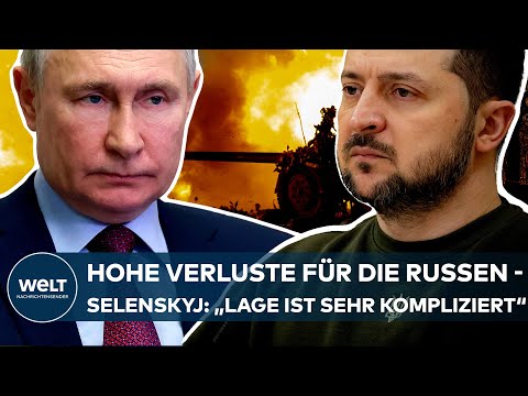 PUTINS KRIEG: Hohe Verluste für Russen im Osten der Ukraine - Selenskyj: "Lage ist sehr kompliziert"