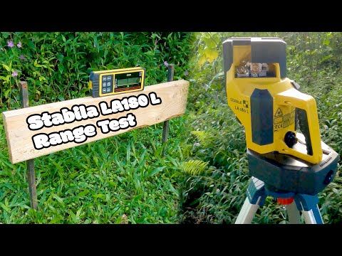 Laser Level - Stabila LA 180L Layout Station Range Test - GoPro Hero 9