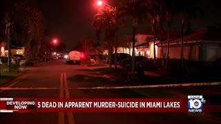 Son of victim identified as shooter after 5 dead in murder-suicide in Miami Lakes, source says