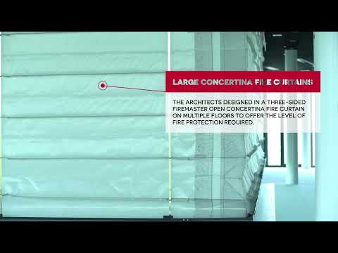 Commercial High-Rise Building - Fire Curtain Concertina