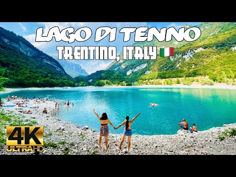 LAGO DI TENNO, THE TURQUOISE JEWEL IN TRENTINO ITALY | WALKING TOUR 4K UHD
