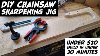 DIY Chainsaw Sharpening Jig (Under $30) - Simple, Easy Build & Works Great (No Vice Needed)