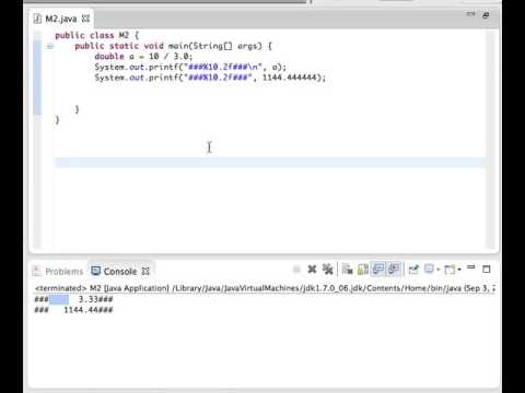 Java Lesson 14 - System.out.printf() method