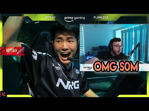 Tarik Reacts To NRG s0m INHUMAN 1v5 ACE | VCT | NRG vs Koi