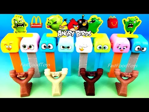 2018 ANGRY BIRDS McDONALDS HAPPY MEAL TOYS UNBOXING KIDS COLLECTION EUROPE UK FULL SET 12 PREVIEW Video