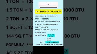 AC SIZE CALCULATION #most #knowledge #video #any #information