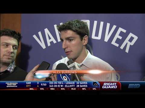 Alex Burrows Blocks this shot like a Champion - HD