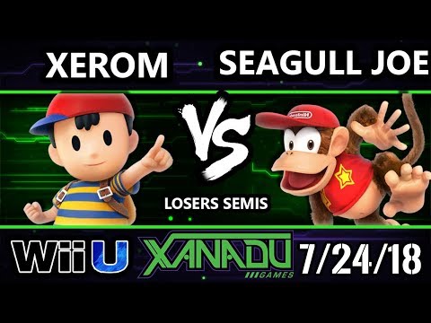 S@X 260 Smash 4 - Xerom (Ness) Vs. Seagull Joe (Diddy Kong) - Wii U Losers Semis