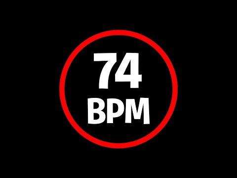 74 BPM - 4/4 - METRONOME - CLICK TRACK