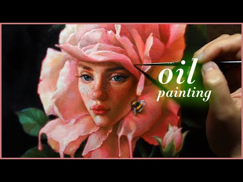 How to paint FAST 🎨 OIL PAINTING IN ONE LAYER