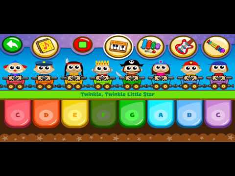 Twinkle Twinkle Little Star Piano Music for Kids | Beginner Music Learning