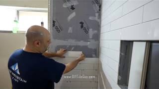Subway Tile Quartering Layout Technique