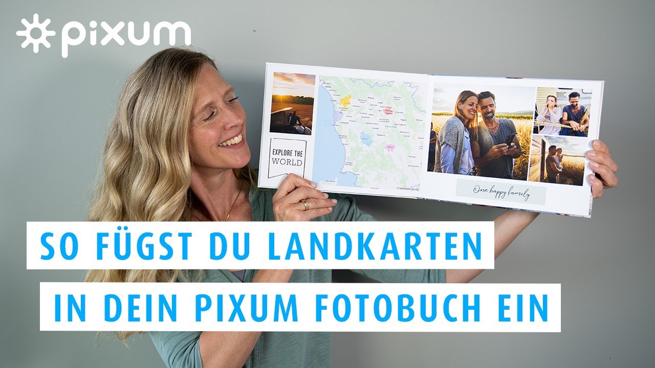 Video zum Thema Landkarten in das Pixum Fotobuch einfügen