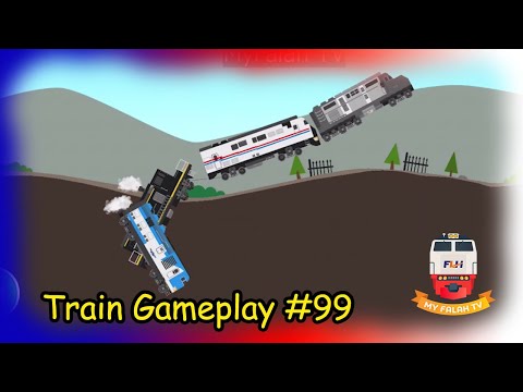 Labo Brick Train Gameplay #99 Train Game | Train | Four Locomotive Falling Down