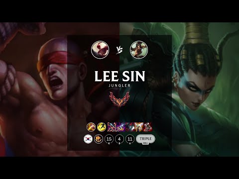 Lee Sin Jungle vs Nidalee - KR Grandmaster Patch 12.16