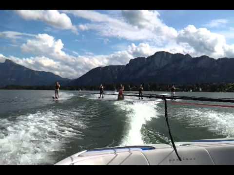 Musikkapelle Tiefgraben auf Wasserski