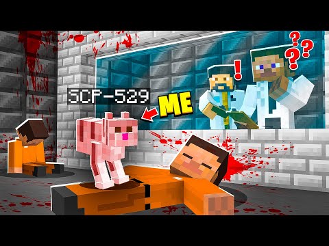 I Became SCP-529 "The Half-Cat" in MINECRAFT! - Minecraft Trolling Video