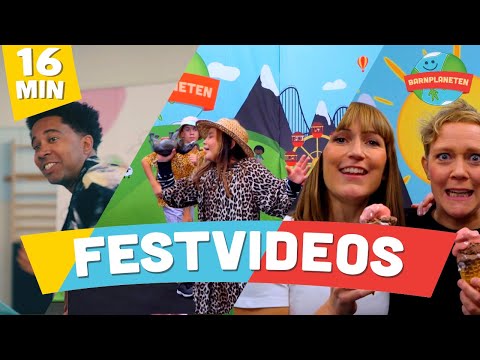 Årets alla festvideos - Barnplanetens Partylåtar med Minikompisarna, Yankho, Kompisbandet med flera