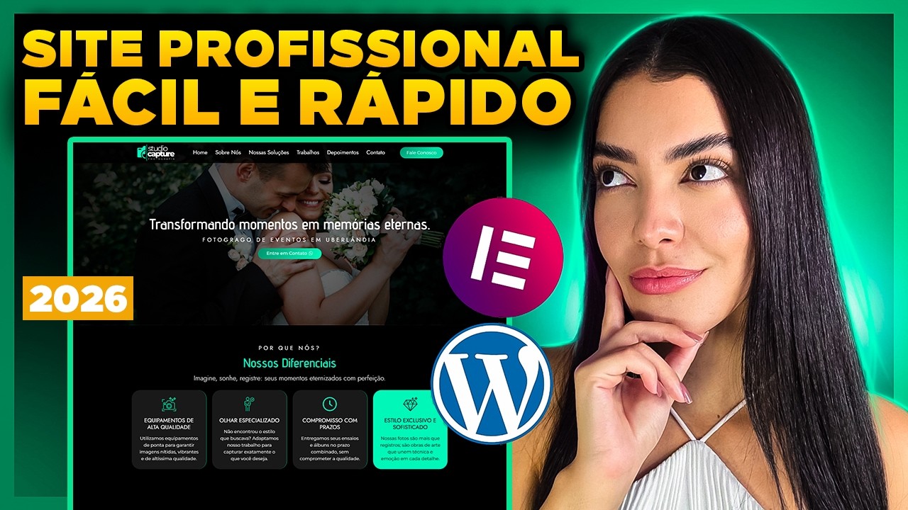Como CRIAR UM SITE No WordPress e Elementor Grátis (MUITO FÁCIL)  [Site  Profissional e Completo]