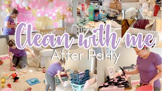 CLEAN WITH ME AFTER GUESTS | AFTER GUESTS CLEAN WITH ME | realistic daily cleaning