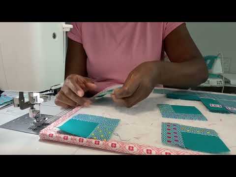 Tula Pink Butterfly quilt sew along Block 1 Intersection