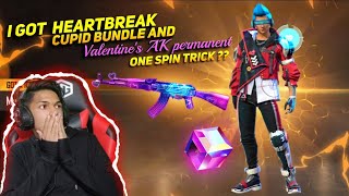 I Got AK47 Valentines & HeartBreak Cupid Bundle From New Diamonds And Weapon Royale Garena Free Fire