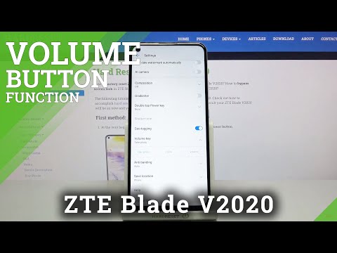 How to Change Volume Button Function in ZTE Blade V2020 – Add Camera Volume Buttons