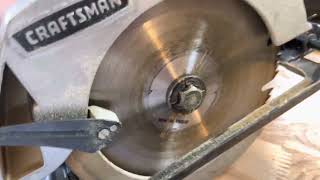 How to change saw blade on Sears Craftsman circular saw