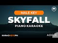 Skyfall - Adele (Male Key - Piano Karaoke)