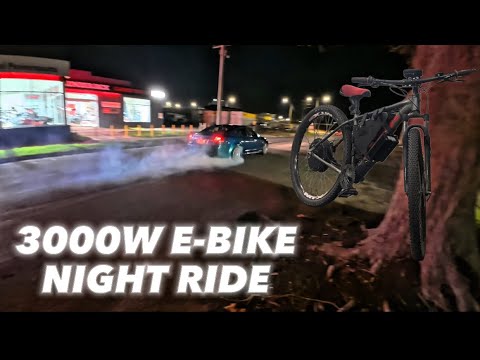 3000W E-Bike Night Ride With Cop Chase