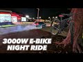 3000W E Bike Night Ride With Cop Chase