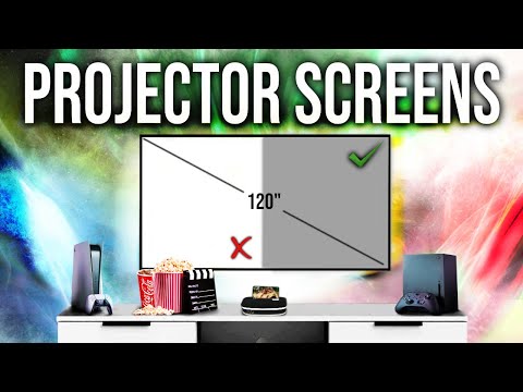 5 Best Projector Screens | Don't get a projector until you watch this!