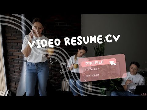Video Resume CV Content Creator Social Media