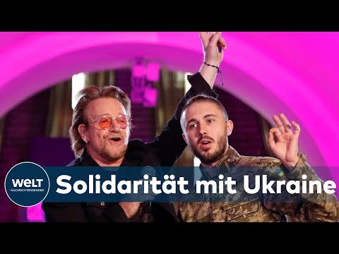 BONO IM BUNKER: U2-Musiker treten überraschend in U-Bahnstation in Kiew auf