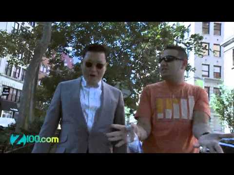 Psy shows Z100 New York some LOVE w/ Mo' Bounce #GangnamStyle