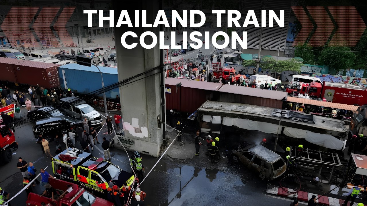 Bangkok Train Crash LIVE: Thailand Train Accident, 25 Injured & 8 Killed | Thai Train Crash