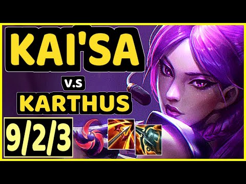 ACHUU (KAI'SA) vs KARTHUS - 9/2/3 KDA BOTTOM ADC GAMEPLAY - EUW Ranked MASTER