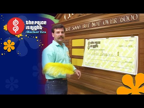 This Firefighter Looked Calm Until the Blank Check Game Came Out | The Price Is Right 1989